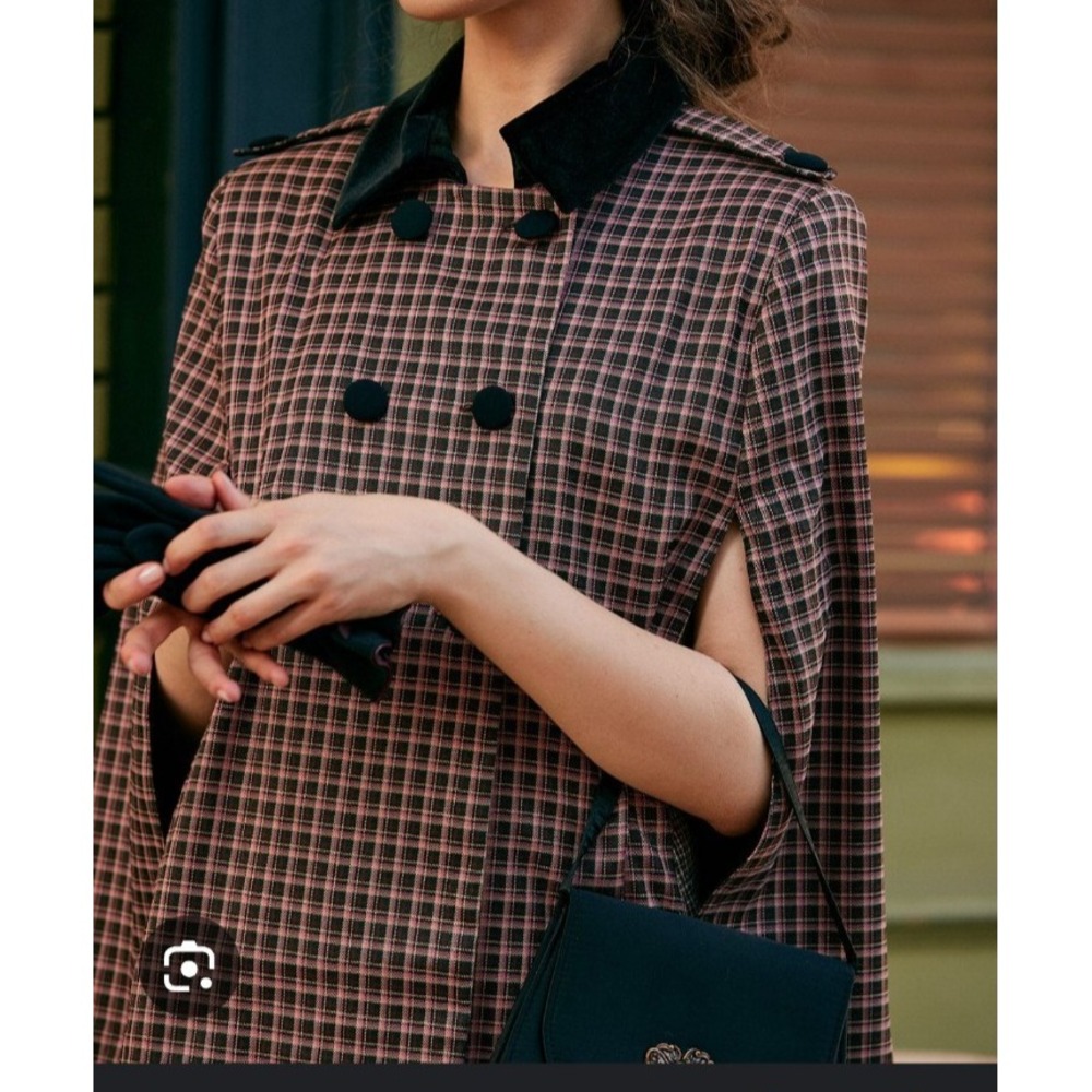 NEW RIHOAS Vintage Style Coat L Women's Elegant Retro Long Jacket - Picture 1 of 13